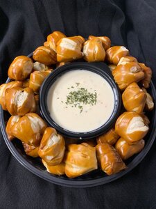 Soft Pretzel Nuggets with Queso Cheese Dip